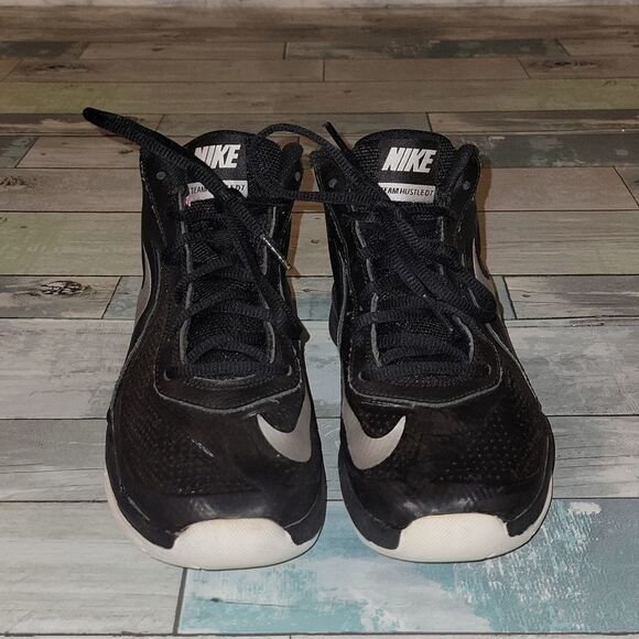 Black Nike High Top sz 4Y - Picture 1 of 8